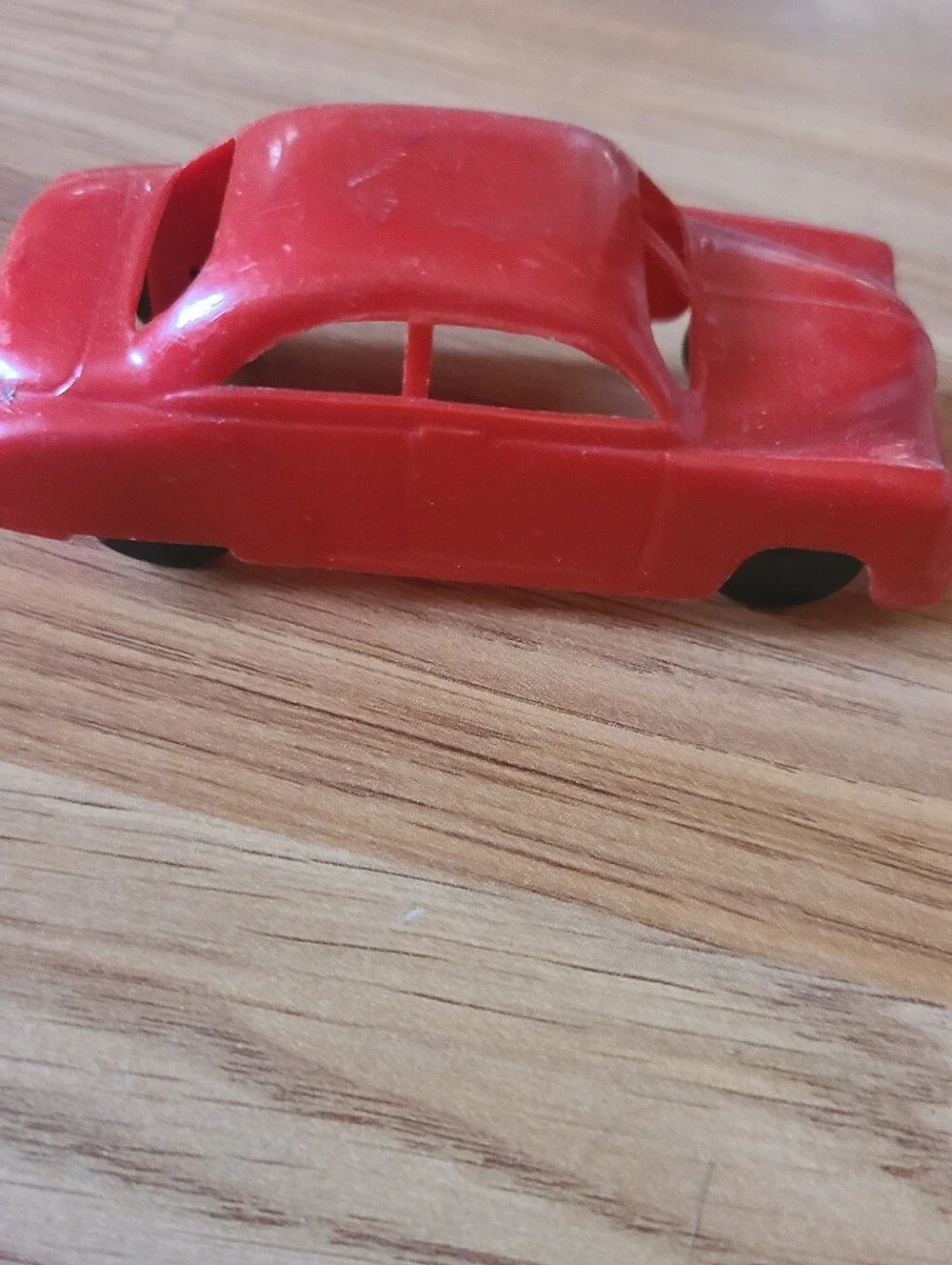 🌟 4/$20 Vintage 1950s Red Marx Plastic Sedan Toy Car